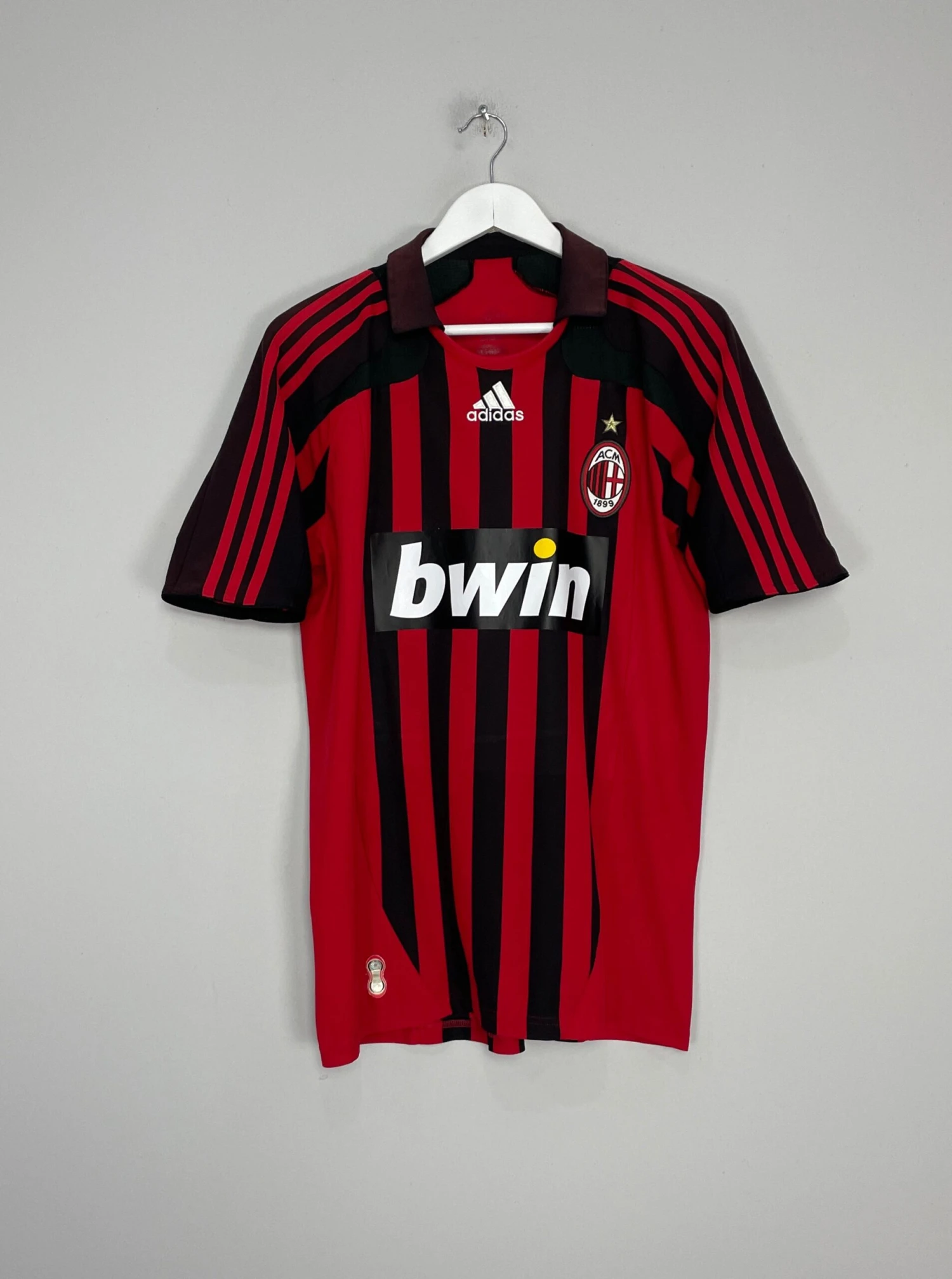 2007/08 AC MILAN RONALDO #99 HOME SHIRT (M) ADIDAS(2007 08 Ac Milan Ronaldo 99 Home Shirt M Adidas) 5 2007/08 AC MILAN RONALDO #99 HOME SHIRT (M) ADIDAS(2007 08 Ac Milan Ronaldo 99 Home Shirt M Adidas) - Image 3
