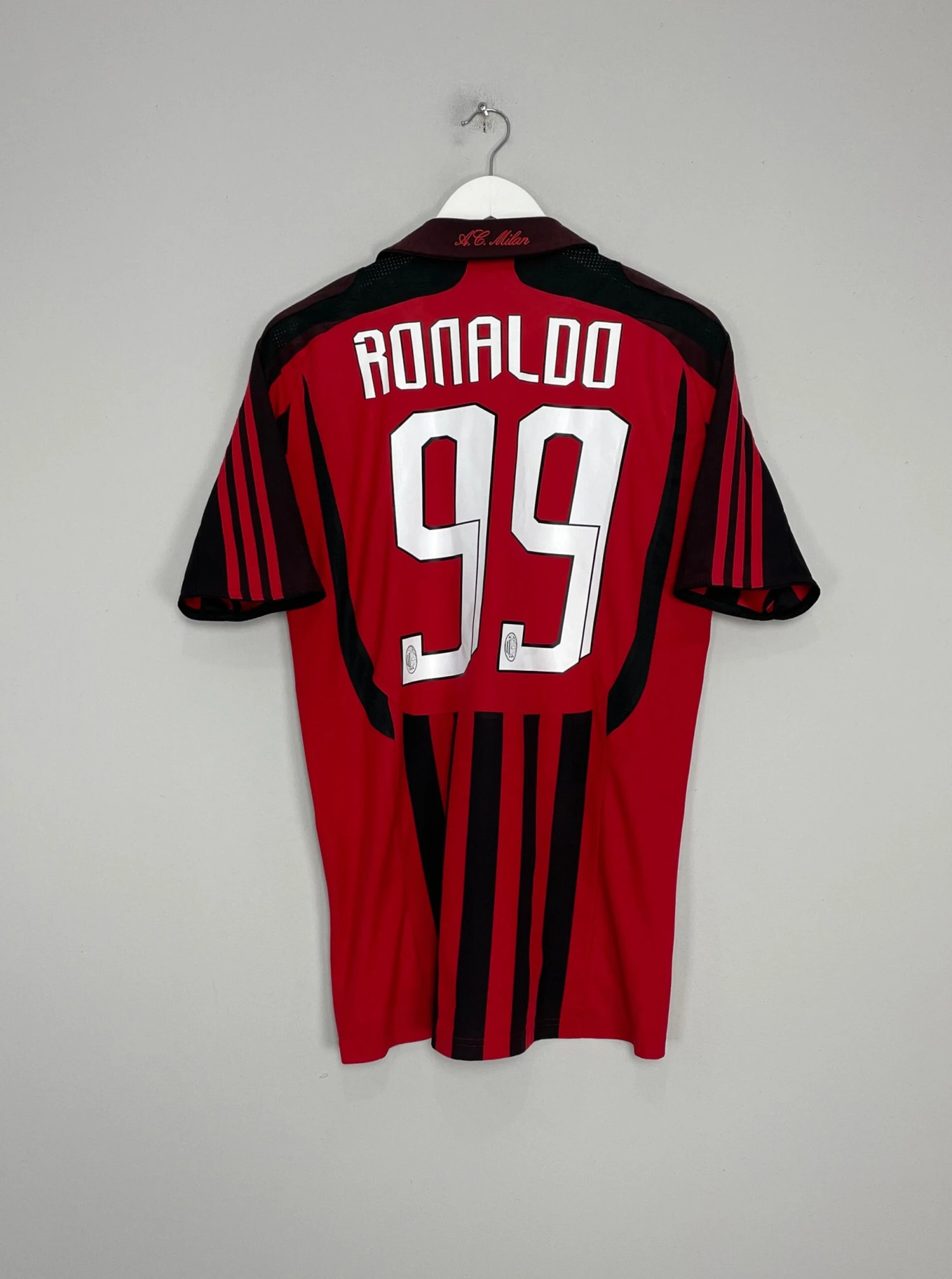 2007/08 AC MILAN RONALDO #99 HOME SHIRT (M) ADIDAS(2007 08 Ac Milan Ronaldo 99 Home Shirt M Adidas) 3 2007/08 AC MILAN RONALDO #99 HOME SHIRT (M) ADIDAS(2007 08 Ac Milan Ronaldo 99 Home Shirt M Adidas)