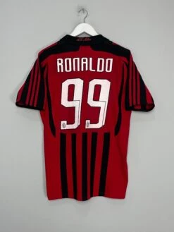 2007/08 AC MILAN RONALDO #99 HOME SHIRT (M) ADIDAS(2007 08 Ac Milan Ronaldo 99 Home Shirt M Adidas3257)
