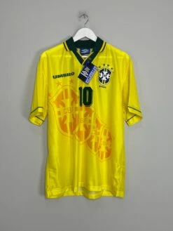 1994/96 BRAZIL RIVALDO #10 *BNWT* HOME SHIRT (L) UMBRO(1994 96 Brazil Rivaldo 10 Bnwt Home Shirt L Umbro 9496) -Cultkits Shop IMG 0494 26fb2fac c8bd 4e8c 9f13 b56972af4783