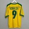 1998/00 BRAZIL RONALDO #9 HOME SHIRT (M) NIKE(1998 00 Brazil Ronaldo 9 Home Shirt M Nike 9800)