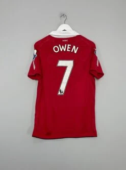 2010/11 MANCHESTER UNITED OWEN #7 *MATCH ISSUE* HOME SHIRT (M) NIKE(2010 11 Manchester United Owen 7 Match Issue Home Shirt M Nike6)
