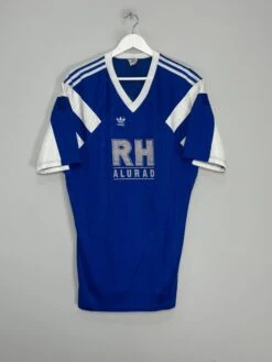 1989/90 SCHALKE #7 HOME SHIRT (L) ADIDAS(1989 90 Schalke 7 Home Shirt L Adidas4573)
