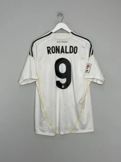 2009/10 REAL MADRID RONALDO #9 HOME SHIRT (L) ADIDAS(2009 10 Real Madrid Ronaldo 9 Home Shirt L Adidas754)