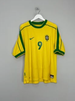 1998/00 BRAZIL RONALDO #9 HOME SHIRT (L) NIKE(1998 00 Brazil Ronaldo 9 Home Shirt L Nike5634) -Cultkits Shop IMG 1042 b42f24db 87cd 4c98 8875 fdb1fea26228