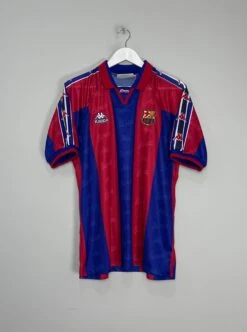 1995/97 BARCELONA RONALDO #9 HOME SHIRT (M) KAPPA(1995 97 Barcelona Ronaldo 9 Home Shirt M Kappa57) -Cultkits Shop IMG 1379