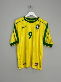 1998/00 BRAZIL RONALDO #9 HOME SHIRT (M) NIKE(1998 00 Brazil Ronaldo 9 Home Shirt M Nike76) -Cultkits Shop IMG 1422 01e93c66 bca7 46cf b26d ce87983e49ce