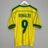 1998/00 BRAZIL RONALDO #9 HOME SHIRT (M) NIKE(1998 00 Brazil Ronaldo 9 Home Shirt M Nike76)