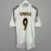 2004/05 REAL MADRID RONALDO #9 HOME SHIRT (L) ADIDAS(2004 05 Real Madrid Ronaldo 9 Home Shirt L Adidas 04)