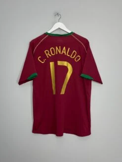 2006/08 PORTUGAL C.RONALDO #17 HOME SHIRT (XL) NIKE(2006 08 Portugal C Ronaldo 17 Home Shirt Xl Nike43)