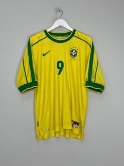 1998/00 BRAZIL RONALDO #9 HOME SHIRT (L) NIKE(1998 00 Brazil Ronaldo 9 Home Shirt L Nike43) -Cultkits Shop IMG 1975 365be1c1 b9f2 431c b409 e55032233d07