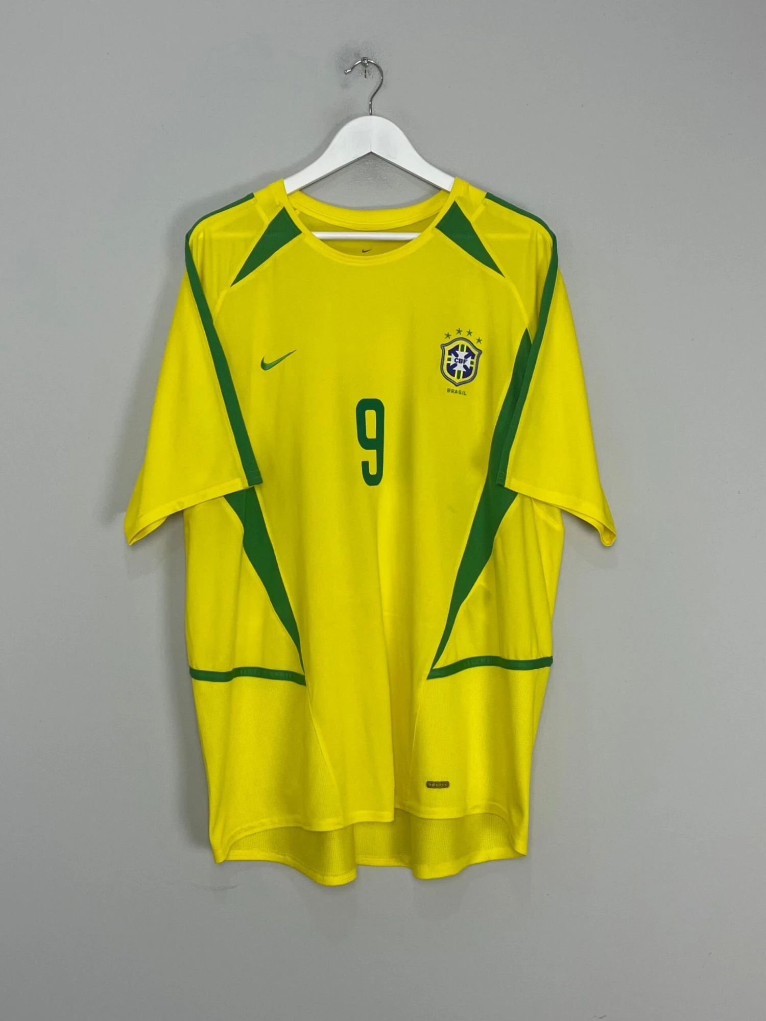 2002/04 BRAZIL RONALDO #9 HOME SHIRT (XL) NIKE(2002 04 Brazil Ronaldo 9 Home Shirt Xl Nike895) 5 2002/04 BRAZIL RONALDO #9 HOME SHIRT (XL) NIKE(2002 04 Brazil Ronaldo 9 Home Shirt Xl Nike895) - Image 3