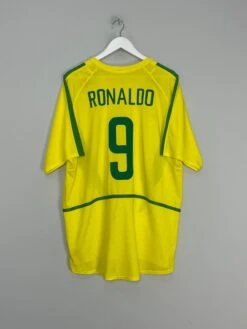 2002/04 BRAZIL RONALDO #9 HOME SHIRT (XL) NIKE(2002 04 Brazil Ronaldo 9 Home Shirt Xl Nike895)