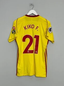 2017/18 WATFORD KIKO F #21 *MATCH ISSUE* HOME SHIRT (S) ADIDAS(2017 2018 Watford Kiko F 21 Match Issue Home Shirt S Adidas)