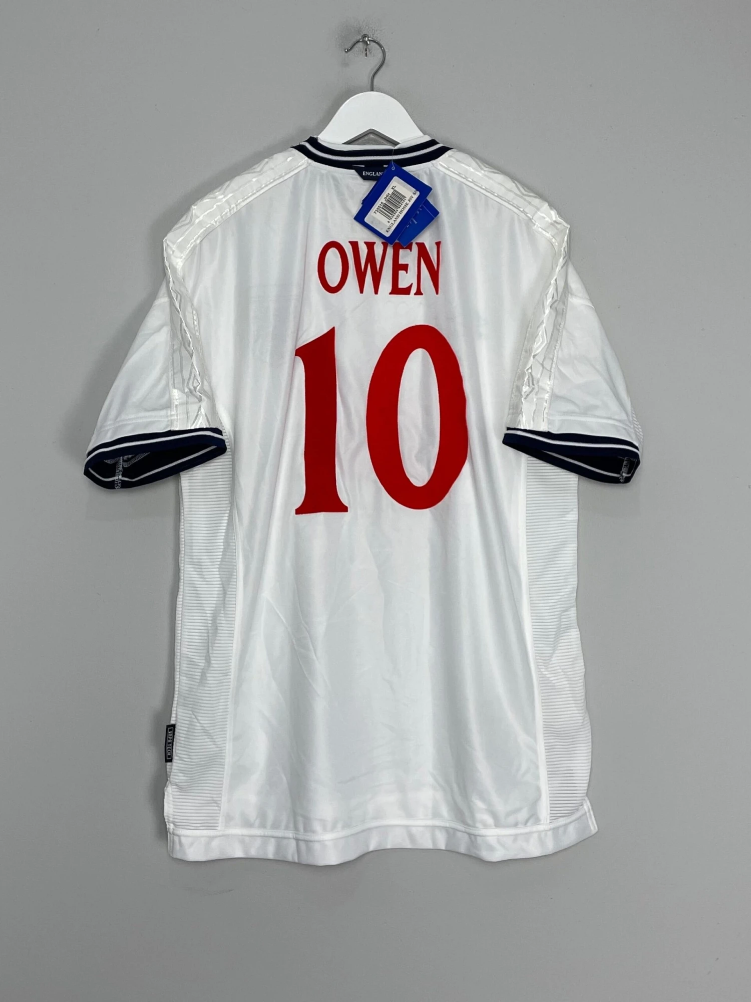 1999/01 ENGLAND OWEN #10 *BNWT* SIGNED HOME SHIRT (XL) UMBRO(1999 01 England Owen 10 Bnwt Signed Home Shirt Xl Umbro) 3 1999/01 ENGLAND OWEN #10 *BNWT* SIGNED HOME SHIRT (XL) UMBRO(1999 01 England Owen 10 Bnwt Signed Home Shirt Xl Umbro)