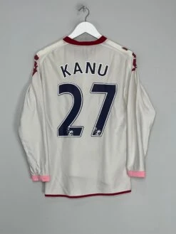 2010/11 PORTSMOUTH KANU #27 L/S AWAY SHIRT (S) KAPPA(2010 11 Portsmouth Kanu 27 L S Away Shirt S Kappa753)