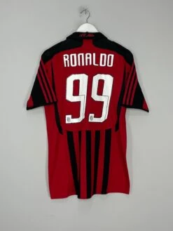2007/08 AC MILAN RONALDO #99 HOME SHIRT (M) ADIDAS(2007 08 Ac Milan Ronaldo 99 Home Shirt M Adidas24)
