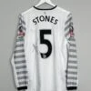 2015/16 EVERTON STONES #5 *MATCH ISSUE + SIGNED* L/S CUP AWAY SHIRT (M) UMBRO(2015 2016 Everton Stones 5 Match Issue Signed L S Away Shirt M Umbro)