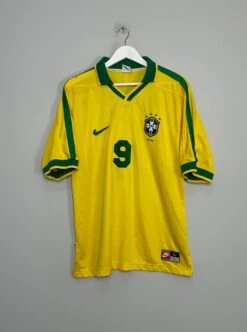 1998/00 BRAZIL RONALDO #9 HOME SHIRT (L) NIKE(1998 00 Brazil Ronaldo 9 Home Shirt L Nike22) -Cultkits Shop IMG 2817 0a5daca3 e602 4218 a639 bd25fba9df5e