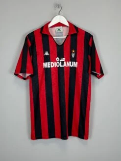 1989/90 AC MILAN HOME SHIRT (L) KAPPA(1989 90 Ac Milan Home Shirt L Kappa5636)