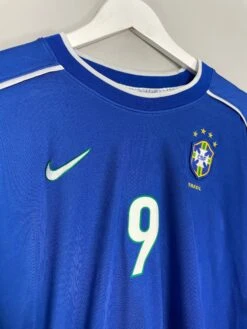 1998/00 BRAZIL RONALDO #9 AWAY SHIRT (L) NIKE(1998 00 Brazil Ronaldo 9 Away Shirt L Nike 98) -Cultkits Shop IMG 3168 ac1feca6 b840 49d4 a7c9 528e1941b178
