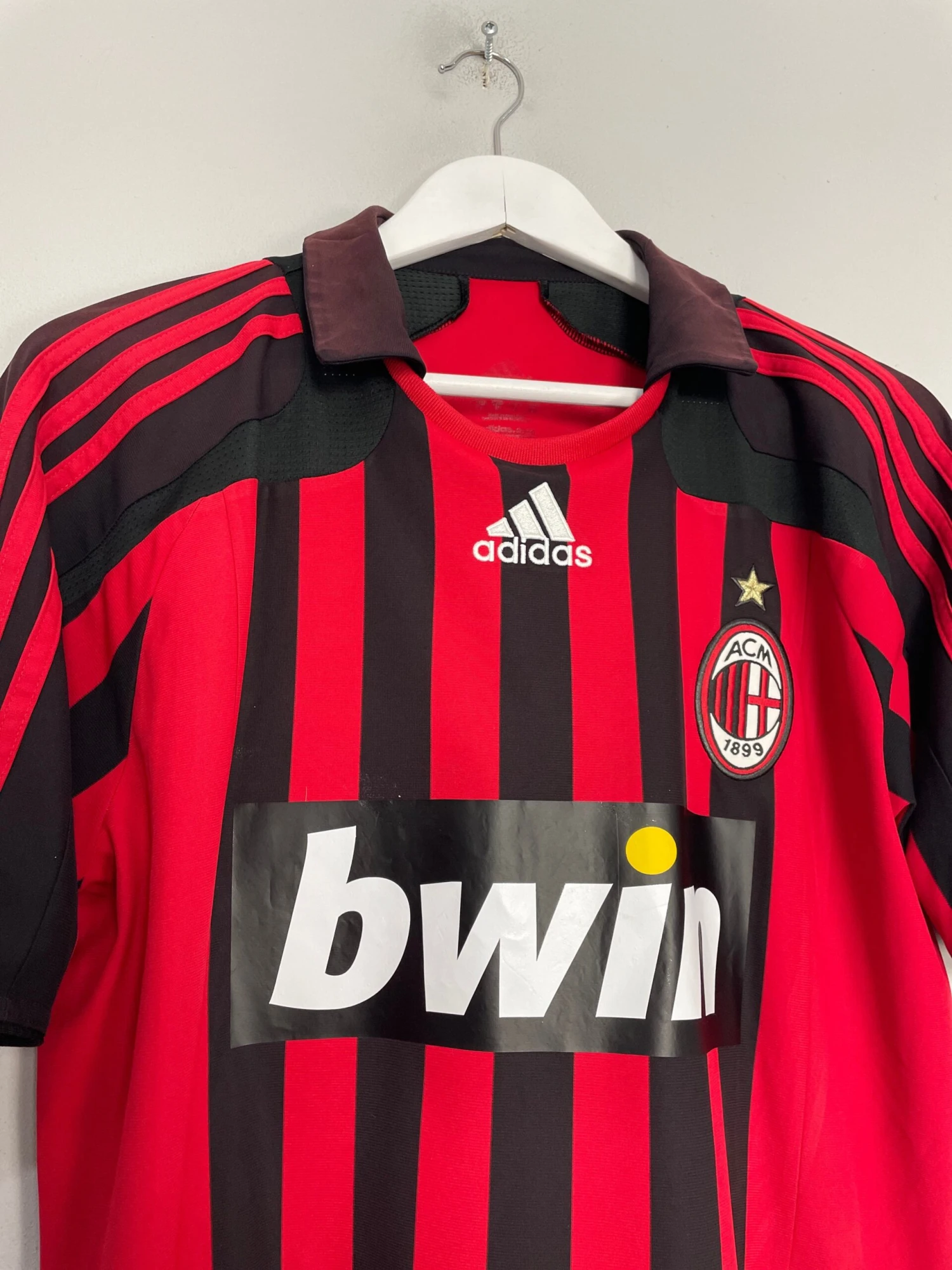 2007/08 AC MILAN RONALDO #99 HOME SHIRT (M) ADIDAS(2007 08 Ac Milan Ronaldo 99 Home Shirt M Adidas) 6 2007/08 AC MILAN RONALDO #99 HOME SHIRT (M) ADIDAS(2007 08 Ac Milan Ronaldo 99 Home Shirt M Adidas) - Image 4
