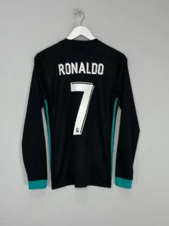 2017/18 REAL MADRID RONALDO #7 L/S AWAY SHIRT (S) ADIDAS(2017 18 Real Madrid Ronaldo 7 L S Away Shirt S Adidas46)