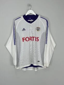 2002/03 ANDERLECHT #13 *PLAYER ISSUE* L/S HOME SHIRT (L) ADIDAS(2002 03 Anderlecht 13 Player Issue L S Home Shirt L Adidas3)
