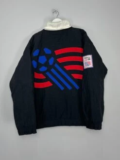 1994 USA WORLD CUP 1/4 ZIP JACKET (L) APEX ONE(1994 Usa World Cup 1 4 Zip Jacket L Apex One24)