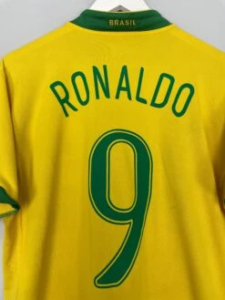 2006/07 BRAZIL RONALDO #9 HOME SHIRT (M) NIKE(2006 07 Brazil Ronaldo 9 Home Shirt M Nike35) -Cultkits Shop IMG 44602