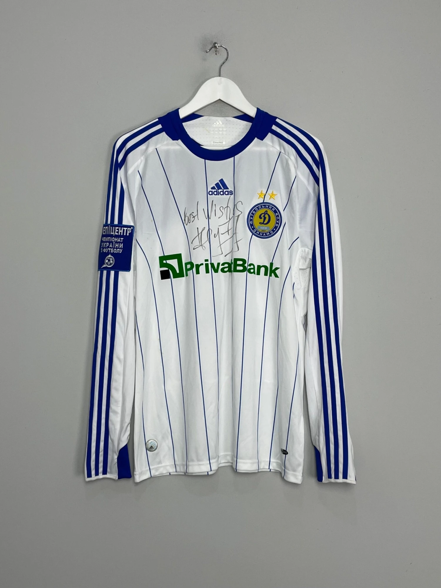 2008/10 DYNAMO KYIV #90 *SIGNED SHEVCHENKO* L/S HOME SHIRT (M) ADIDAS(2008 10 Dynamo Kyiv 90 Signed Shevchenko L S Home Shirt M Adidas) 3 2008/10 DYNAMO KYIV #90 *SIGNED SHEVCHENKO* L/S HOME SHIRT (M) ADIDAS(2008 10 Dynamo Kyiv 90 Signed Shevchenko L S Home Shirt M Adidas)