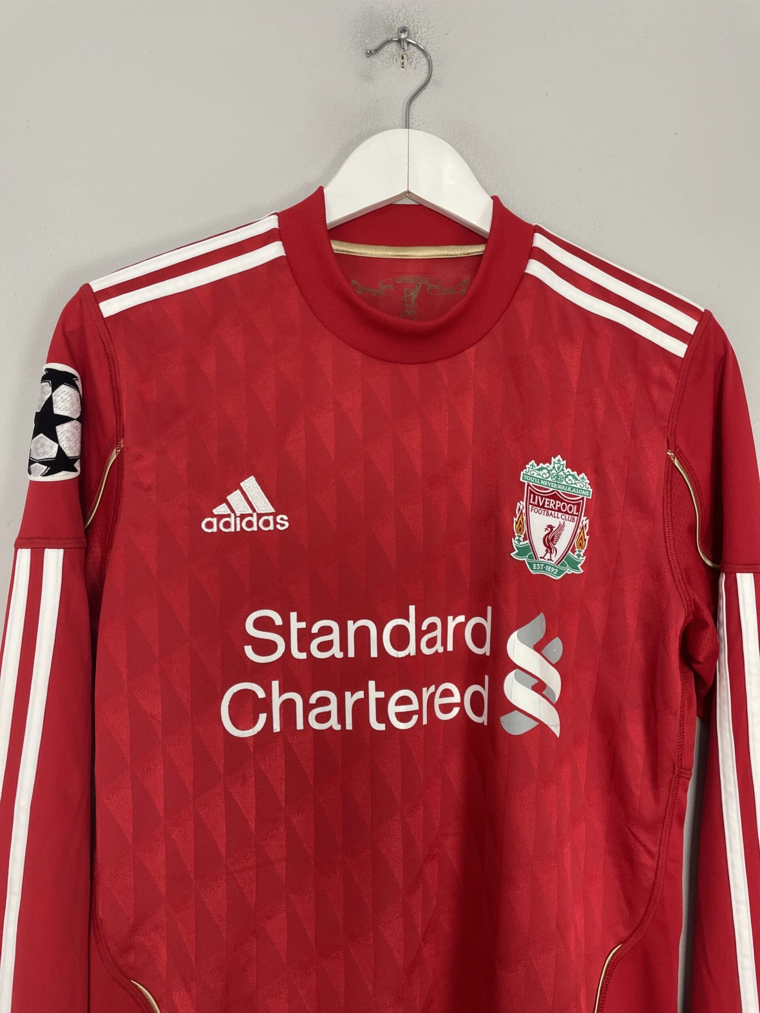 2010/11 LIVERPOOL CARROLL #9 C/L L/S HOME SHIRT (S) ADIDAS(2010 11 Liverpool Carroll 9 C L L S Home Shirt S Adidas) 6 2010/11 LIVERPOOL CARROLL #9 C/L L/S HOME SHIRT (S) ADIDAS(2010 11 Liverpool Carroll 9 C L L S Home Shirt S Adidas) - Image 4