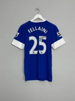 2012/13 EVERTON FELLAINI #26 *MATCH ISSUE + SIGNED* HOME SHIRT (M) NIKE(2012 2013 Everton Fellaini 26 Player Issue Signed Home Shirt M Nike)