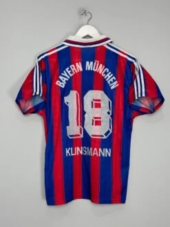 1995/97 BAYERN MUNICH KLINSMANN #18 HOME SHIRT (S) ADIDAS(1995 97 Bayern Munich Klinsmann 18 Home Shirt S Adidas22)