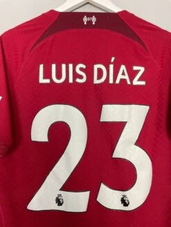 2022/23 LIVERPOOL LUIS DIAZ *MATCH ISSUED V BOURNEMOUTH* HOME SHIRT (L) NIKE(2022 23 Liverpool Luis Diaz Matchworn Home Shirt L Nike6) -Cultkits Shop IMG 5587