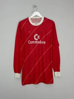 1984/86 BAYERN MUNICH L/S HOME SHIRT (L) ADIDAS(1984 86 Bayern Munich L S Home Shirt L Adidas)