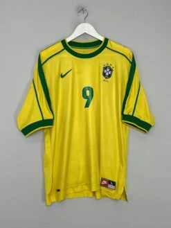 1998/00 BRAZIL RONALDO #9 HOME SHIRT (L) NIKE(1998 00 Brazil Ronaldo 9 Home Shirt L Nike00) -Cultkits Shop IMG 5915 f36472ff 12e3 4732 bb73 f90a31663f70