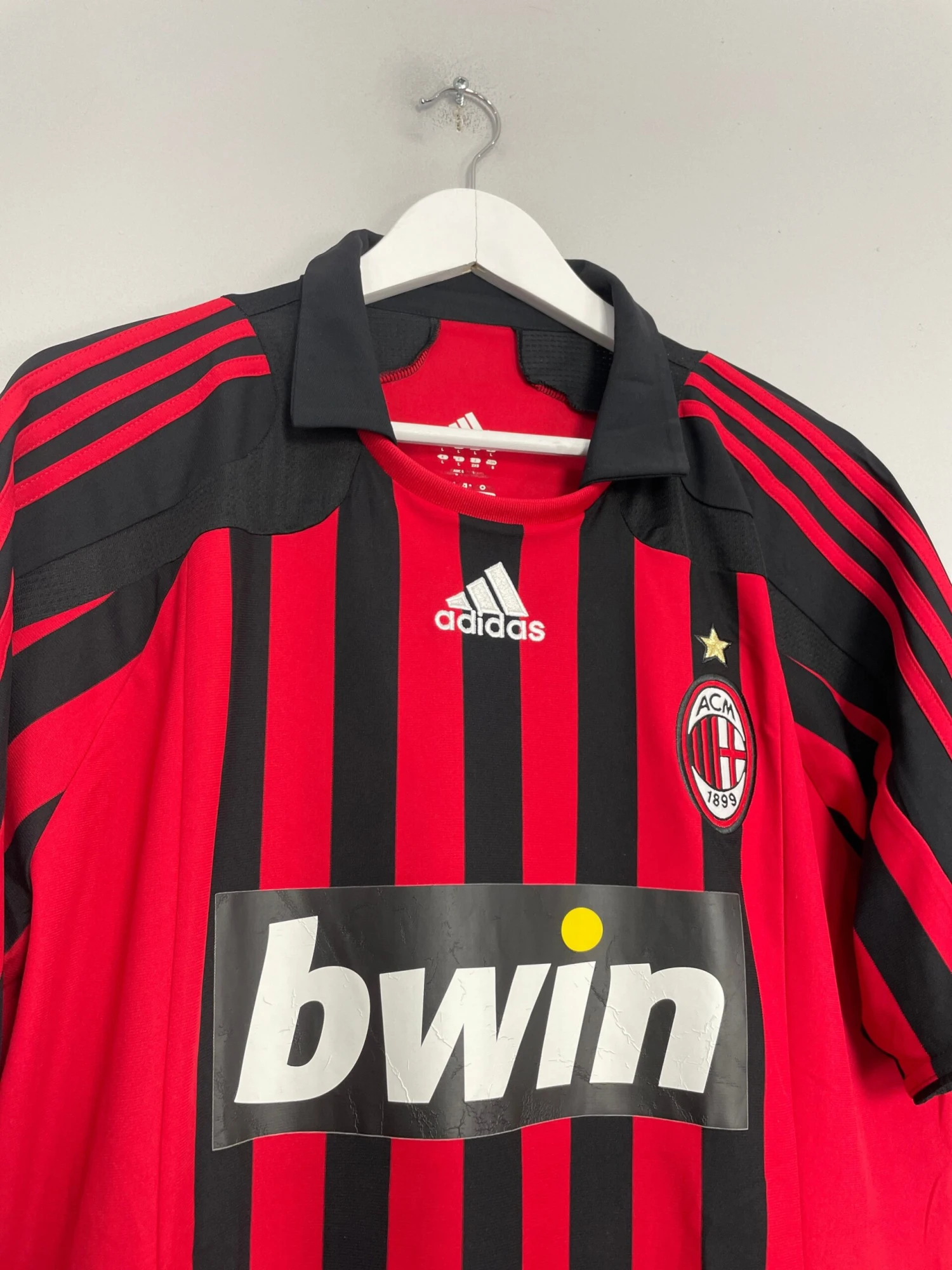 2007/08 AC MILAN RONALDO #99 HOME SHIRT (L) ADIDAS(2007 2008 Ac Milan Ronaldo 99 Home Shirt L Adidas) 6 2007/08 AC MILAN RONALDO #99 HOME SHIRT (L) ADIDAS(2007 2008 Ac Milan Ronaldo 99 Home Shirt L Adidas) - Image 4