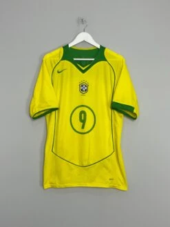 2004/05 BRAZIL RONALDO #9 HOME SHIRT (L) NIKE(2004 2005 Brazil Ronaldo 9 Home Shirt L Nike) -Cultkits Shop IMG 6423 308808af a399 456f 8a4e b6a42f937195