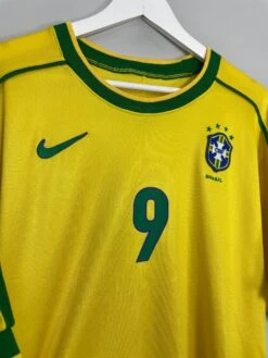 1998/00 BRAZIL RONALDO #9 HOME SHIRT (L) NIKE(1998 00 Brazil Ronaldo 9 Home Shirt L Nike) -Cultkits Shop IMG 6448