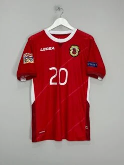 2018/20 GIBRALTAR BRITTO #20 *MATCH ISSUE* HOME SHIRT (M) LEGEA(2018 20 Gibraltar Britto 20 Match Issue Home Shirt M Legea)