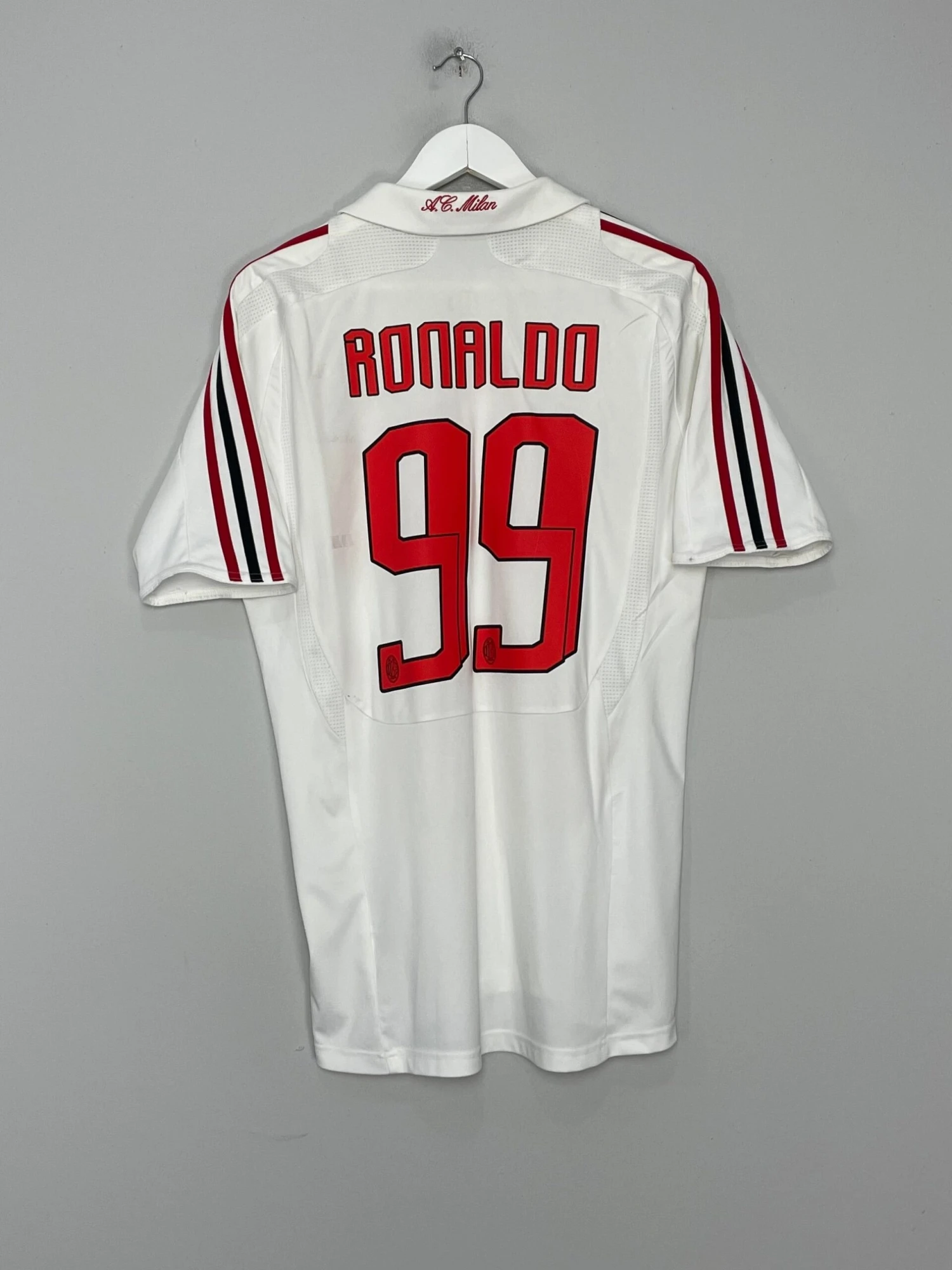 2007/08 AC MILAN RONALDO #99 AWAY SHIRT (M) ADIDAS(2007 08 Ac Milan Ronaldo 99 Away Shirt M Adidas) 3 2007/08 AC MILAN RONALDO #99 AWAY SHIRT (M) ADIDAS(2007 08 Ac Milan Ronaldo 99 Away Shirt M Adidas)