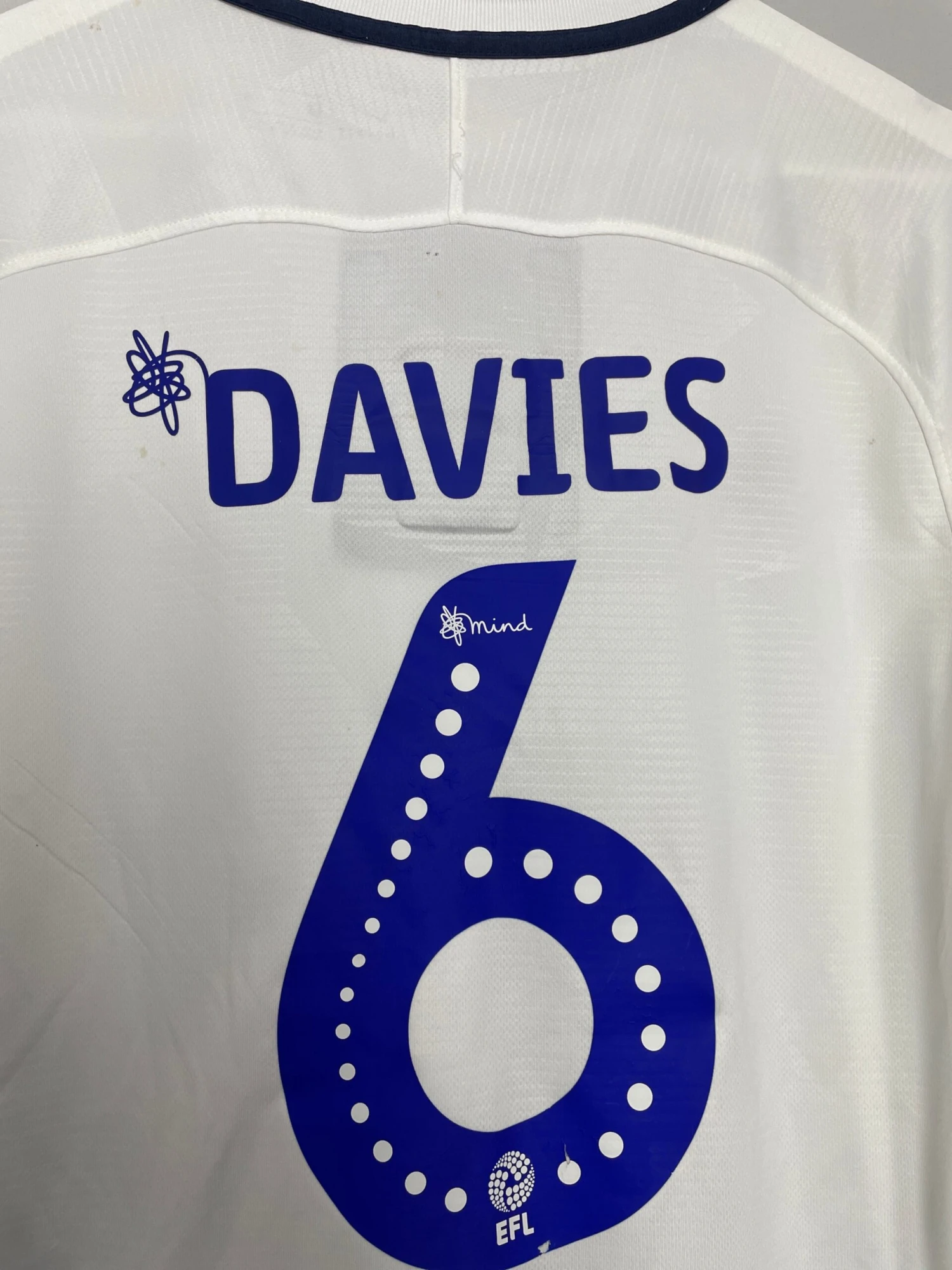 2018/19 PRESTON NORTH END DAVIES #6 *MATCH ISSUE* HOME SHIRT (M) NIKE(2018 19 Preston North End Davies 6 Match Issue Home Shirt M Nike) 7 2018/19 PRESTON NORTH END DAVIES #6 *MATCH ISSUE* HOME SHIRT (M) NIKE(2018 19 Preston North End Davies 6 Match Issue Home Shirt M Nike) - Image 5