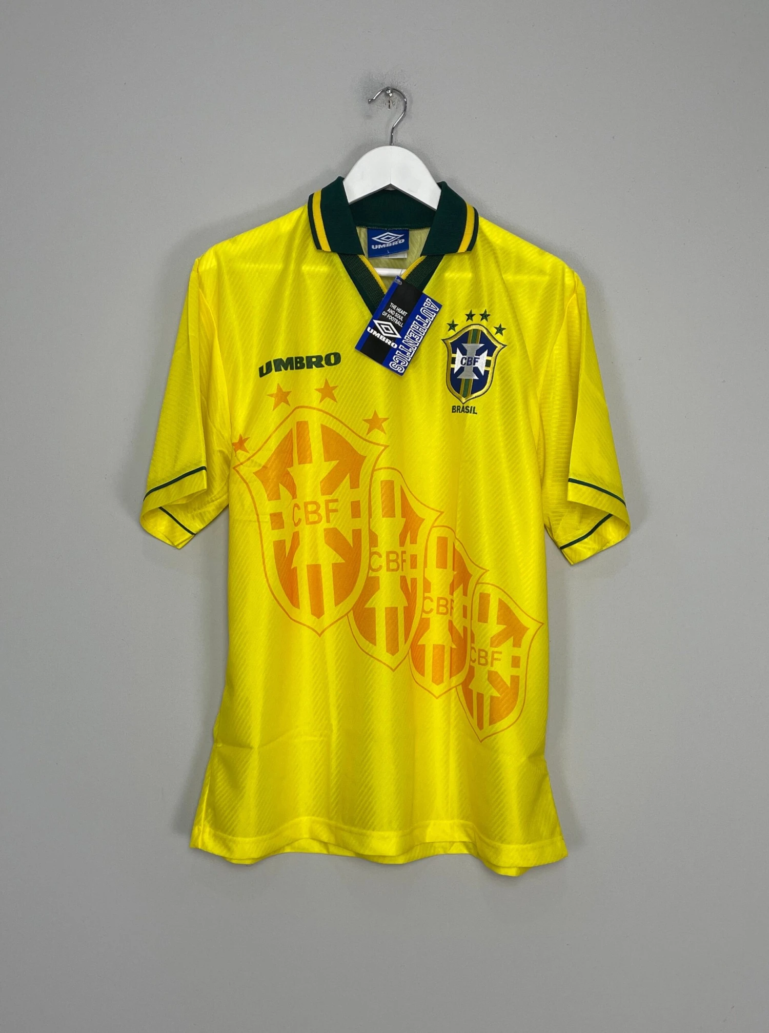 1994/96 BRAZIL *BNWT* HOME SHIRT (MULTIPLE SIZES) UMBRO(Brazil94bnwt) 3 1994/96 BRAZIL *BNWT* HOME SHIRT (MULTIPLE SIZES) UMBRO(Brazil94bnwt)