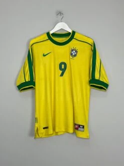 1998/00 BRAZIL RONALDO #9 HOME SHIRT (M) NIKE(1998 00 Brazil Ronaldo 9 Home Shirt M Nike78) -Cultkits Shop IMG 7231 10a37b9a af32 47bb bf3a d137060445d7
