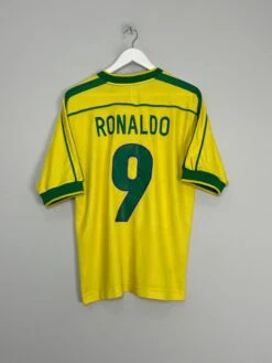 1998/00 BRAZIL RONALDO #9 HOME SHIRT (M) NIKE(1998 00 Brazil Ronaldo 9 Home Shirt M Nike78)