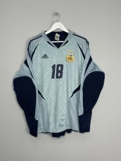 2004/05 ARGENTINA LUX #18 *PLAYER ISSUE* GK SHIRT (M) ADIDAS(2004 05 Argentina Lux 18 Player Issue Gk Shirt M Adidas65)