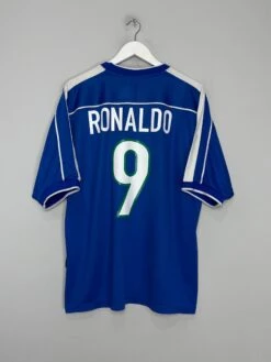1998/00 BRAZIL RONALDO #9 AWAY SHIRT (XL) NIKE(1998 00 Brazil Ronaldo 9 Away Shirt Xl Nike775)
