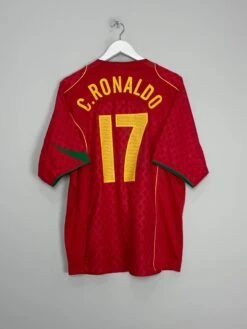 2004/06 PORTUGAL C.RONALDO #17 HOME SHIRT (XL) NIKE(2004 06 Portugal C Ronaldo 17 Home Shirt Xl Nike42)
