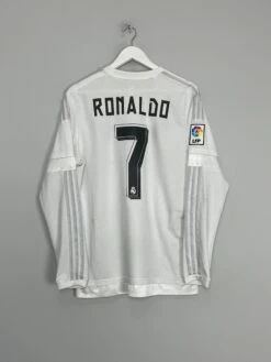 2015/16 REAL MADRID RONALDO #7 L/S HOME SHIRT (L) ADIDAS(2015 16 Real Madrid Ronaldo 7 L S Home Shirt L Adidas77)